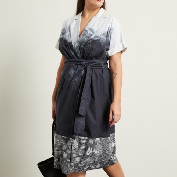 Marina Rinaldi Wrap Dress Size 16 - Picture 2 of 8